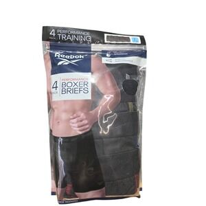 Reebok Performance Training Boxer Briefs 4 Pack Mens Large L 36-38 Speedwick New